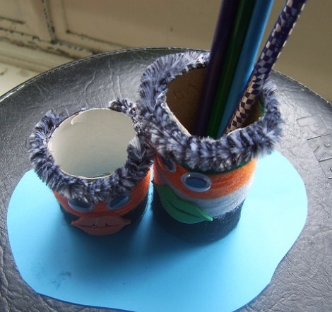 Workshop Wednesday: Make A Funny Face Pencil Holder