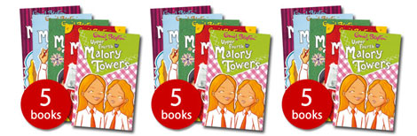 All 5 Of Enid Blyton's Malory Towers Books for &pound;4.99 @ The Book People