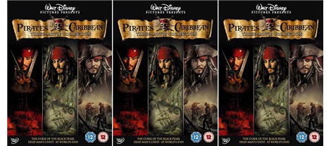 Pirates Of The Caribbean Trilogy DVD Box Set &pound;6.99 @ dvd.co.uk