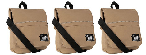 Puma Khaki Canvas Bag &pound;5.94 @ Debenhams
