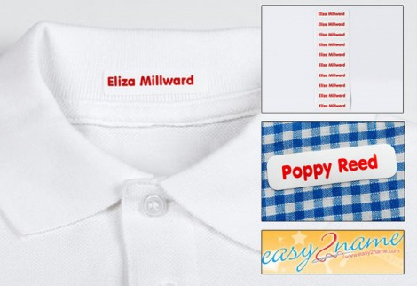50 Personalised Iron-On Labels &pound;4.30 @ Easy2Name