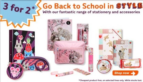 3 for 2 Back To School Promotion @ Clinton Cards 