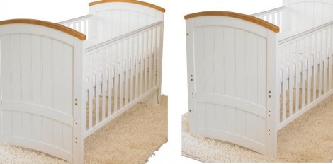 Tutti Bambini Barcelona White Cot Bed &pound;131.75 @ Tesco