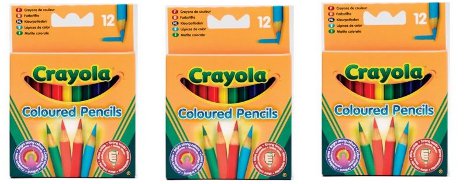 Crayola Half Length Pencils  80p @ Amazon