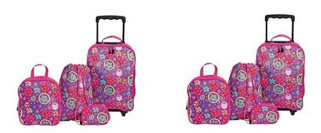 Girls 4-Piece Tweet Floral Luggage Set  &pound;7.99 @ Argos Ebay