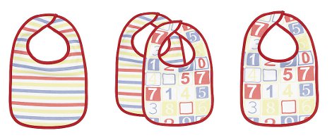 2 Pack Numbers Terry Bib &pound;1.50 @ John Lewis