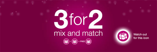 3 For 2 AND Free Delivery @ Superdrug