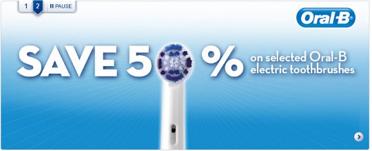 Oral-B Electric Toothbrushes 50% Off @ Boots