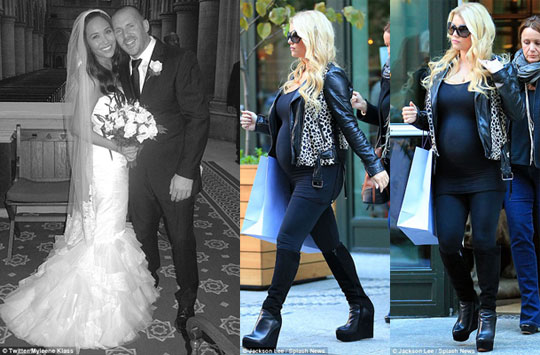 Celebaby: Mrs Myleene And Simpson Stays Schtum
