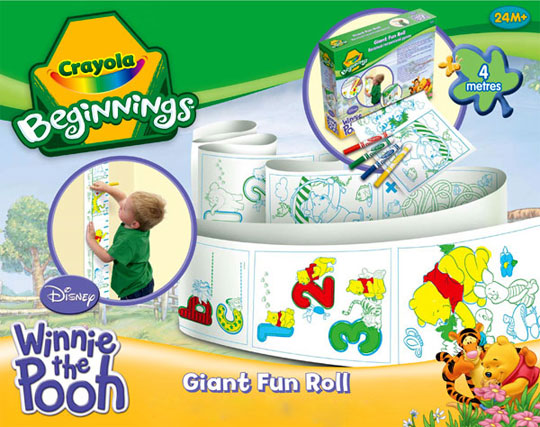 Crayola Winnie the Pooh Fun Roll Set &pound;2 @ The Toy Shop