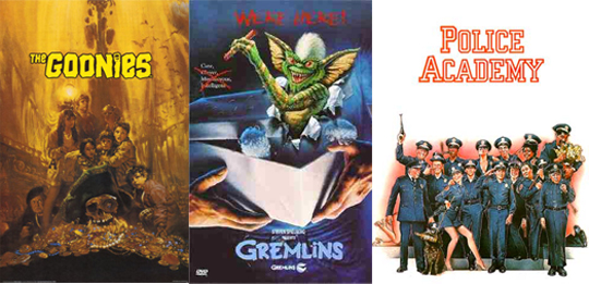 The Goonies, Gremlins And Police Acadamy DVD &pound;2.98 @ Bee.com