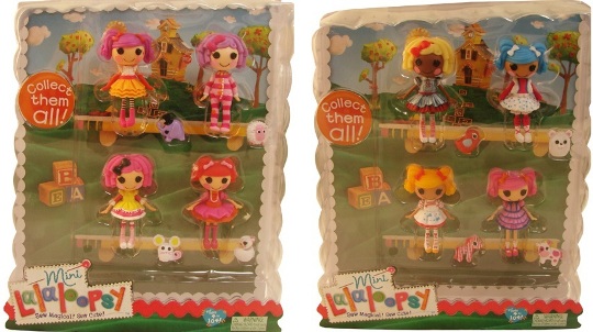 Mini Lalaloopsy 4 Pack Dolls £10 @ The Entertainer Mini Lalaloopsy 4 Pack Dolls £10 @ The Entertainer