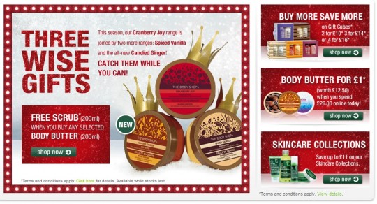 The Body Shop Coupon: 30% Off