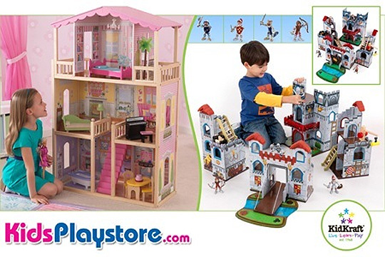 KidKraft Sweet And Sunny Dollhouse Or Fun Explorer Castle Play Set &pound;59.99 @ Groupon