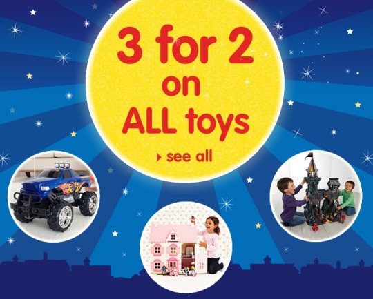 3 For 2 On All Toys @ Mothercare 3 For 2 On All Toys @ Mothercare