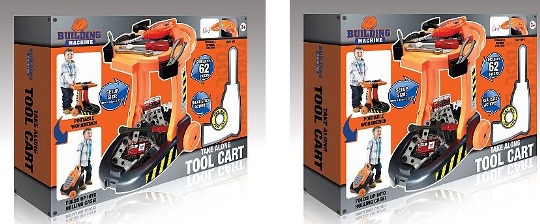 62 Piece Take Along Tool Cart &pound;15 @ ASDA