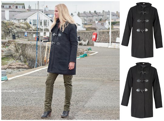 Black Duffle Maternity Coat &pound;29 @ JoJo Maman Bebe