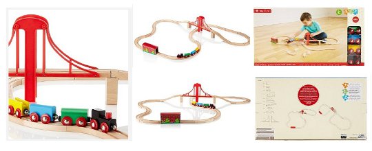 My First Wooden Train Toy Set &pound;14.75 @ Marks and Spencer