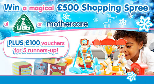Free Competitions: £500 To Spend At Mothercare/ELC, £1000 Cash, iPad 2 Or A Christmas Hamper Free Competitions: £500 To Spend At Mothercare/ELC, £1000 Cash, iPad 2 Or A Christmas Hamper