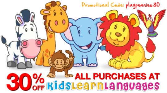 PlayPennies Exclusive: 30% Off All Purchases @ Kids Learn Languages