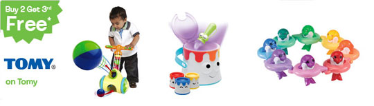 Buy Two Tomy Toys, Get The Third Free @ Toys R Us