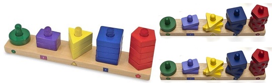 Melissa &amp; Doug Stack &amp; Sort Board &pound;4.90 @ Amazon