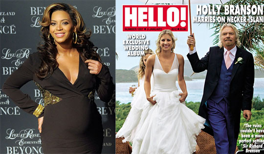 Celebaby: NO Beyonce Baby And Baby Branson Gets Married