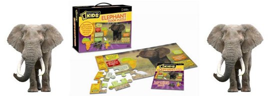 National Geographic: Kids Elephant Floor Puzzle &pound;2.99 @ Play