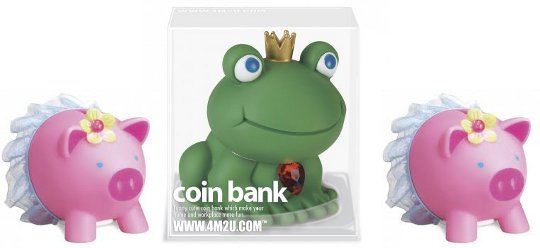 Piggy Bank - Pig Or Frog - From £2.09 @ Treasure Box Piggy Bank - Pig Or Frog - From £2.09 @ Treasure Box