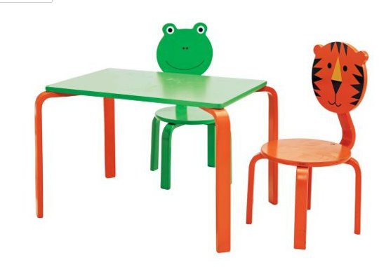 Children&rsquo;s Table, Chairs And Height Chart &pound;27.99 @ Argos