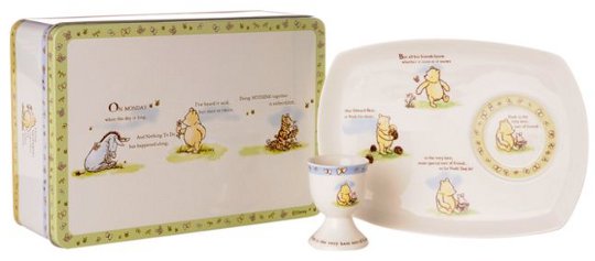 Winnie The Pooh Snack Plate And Egg Cup &pound;8.50 @ House Of Fraser