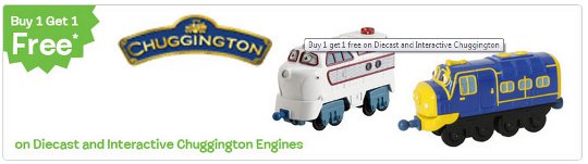 Die-Cast And Interactive Chuggington Trains BOGOF @ Toys R Us Die-Cast And Interactive Chuggington Trains BOGOF @ Toys R Us