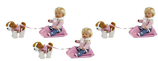 Basic Baby Born With Walking Dog And Sledge &pound;29.99 @ Sainsburys