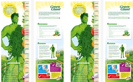 Kids Freebie: Free Green Giant Height Chart Kids Freebie: Free Green Giant Height Chart
