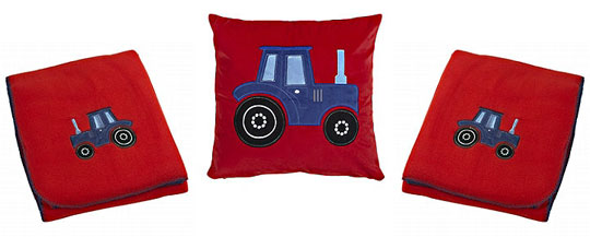 Tu Tractor Cushion And Fleece &pound;9 @ Sainsbury's
