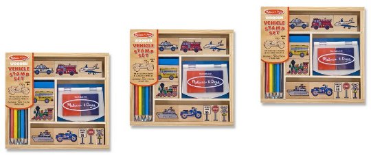 Melissa And Doug Vehicle Stamp Set &pound;5.99 @ Amazon