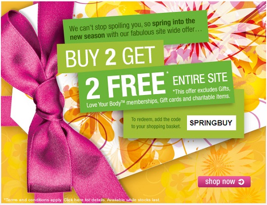 The Body Shop Promotional Code: 4 For The Price Of 2