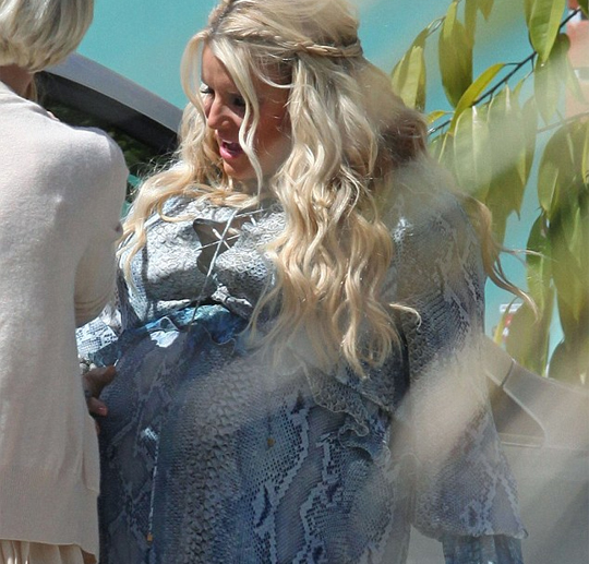 Celebaby: Hugh Grant 'Likes' His Daughter And Jessica Simpson Bump Threatens To Take Over The World