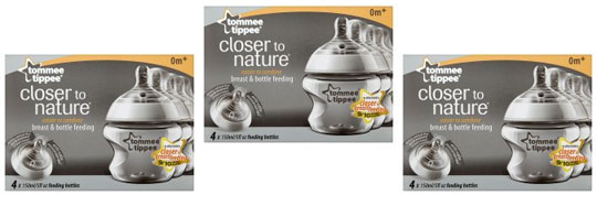 Tommee Tippee Closer To Nature Bottles (4) &pound;10 @ Tesco