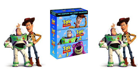 Blu-ray Toy Story 1, 2 And 3 &pound;17.99 @ Base