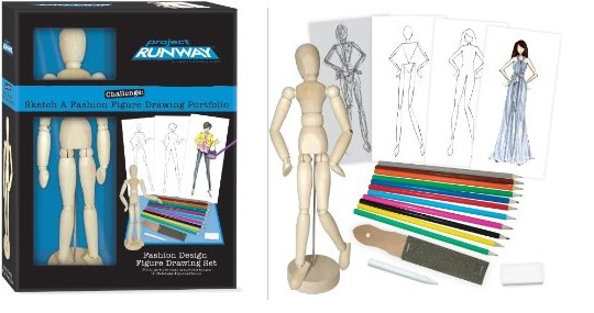 Fashion Design Drawing Set With Wooden Manikin &pound;8.49 @ Mail Order Express