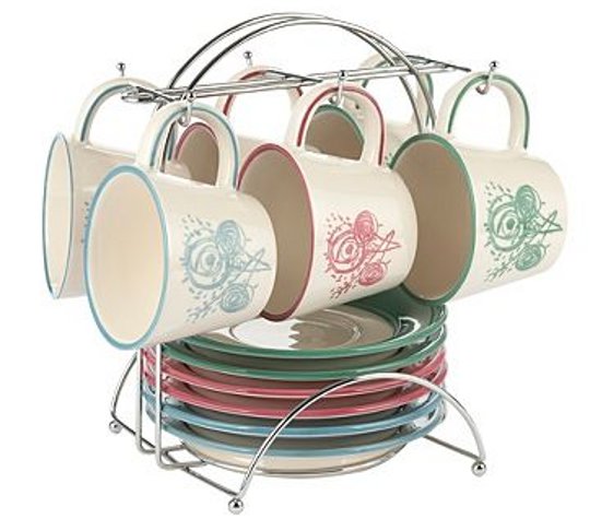 Twelve Piece Posie Tea Set &pound;12 @ Debenhams