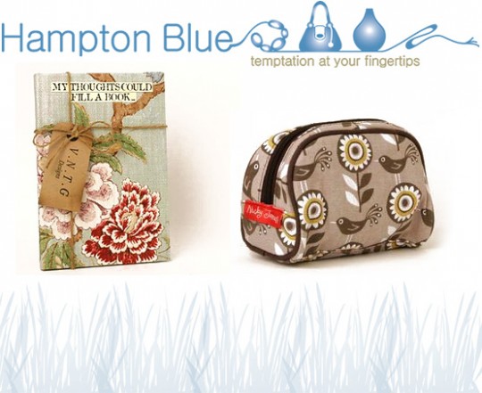 Hampton Blue - Hand Made Vintage Fabric Journal &amp; Nicky James Make Up Bag Review