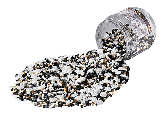 Tub Of 5000 Black, White, Silver And Gold Hama Beads &pound;6.99 @ Play