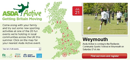 Free Community Sporting Events @ ASDA Active