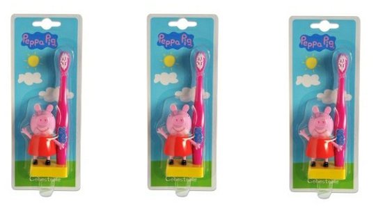Peppa Pig Toothbrush With Collectable Peppa Pig Figure &pound;1.99 @ Play.com