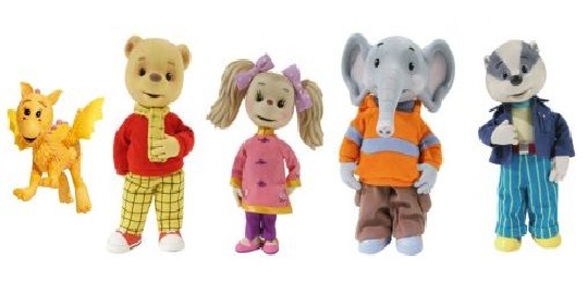 Born To Play Rupert Bear &amp; Friends 5 Figure Set &pound;2.99 @ Mail Order Express