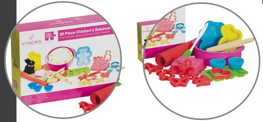 20 Piece Kids Bakeware Set &pound;15 @ Viners