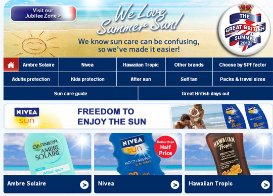 Half Price Sunscreen Deals @ Tesco