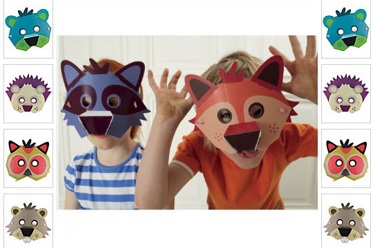 Eight Cardboard Animal Masks &pound;2.50 @ ELC 